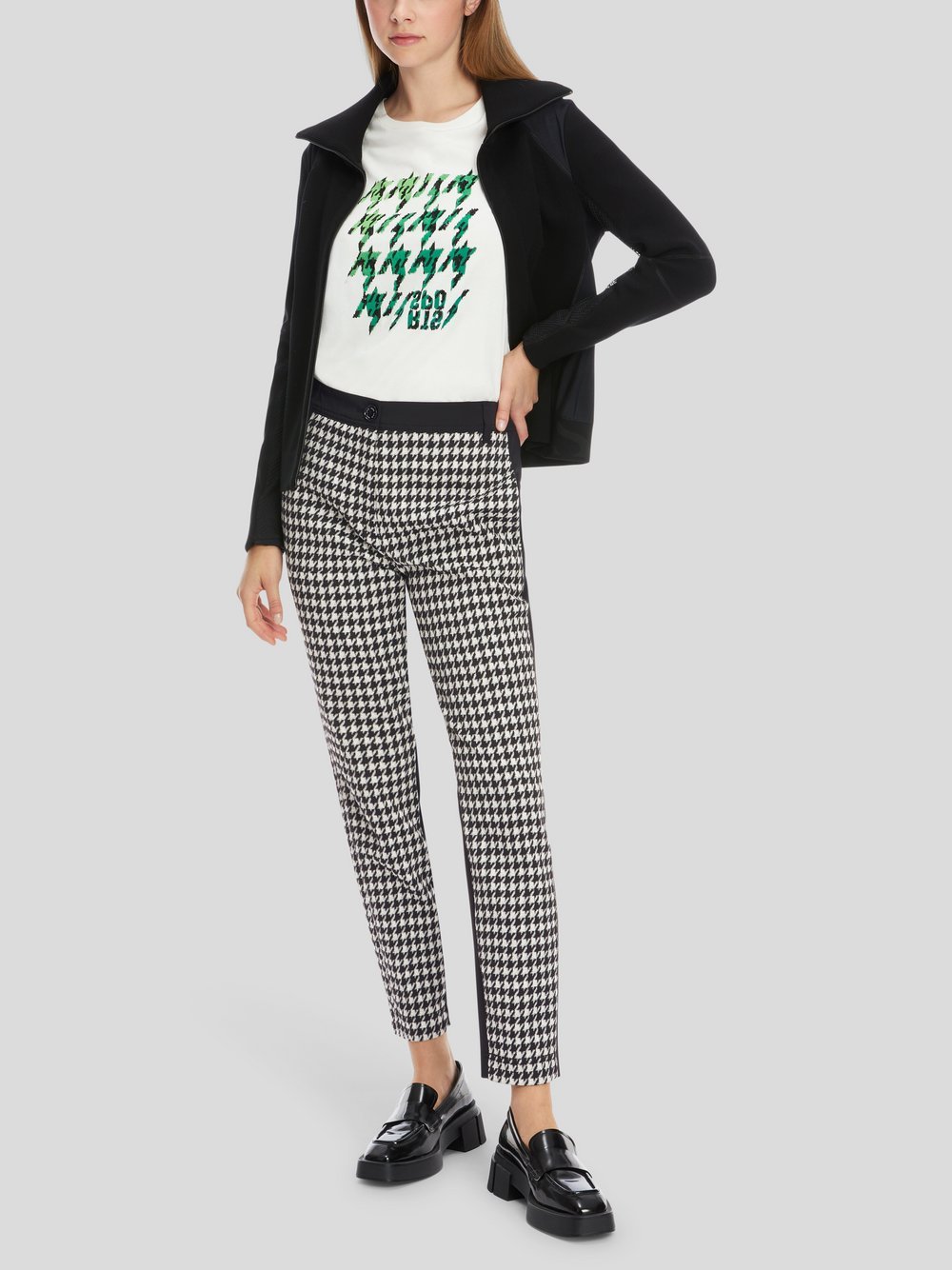 Marc Cain Hose Damen Polyamid mehrfarbig gemustert, 36