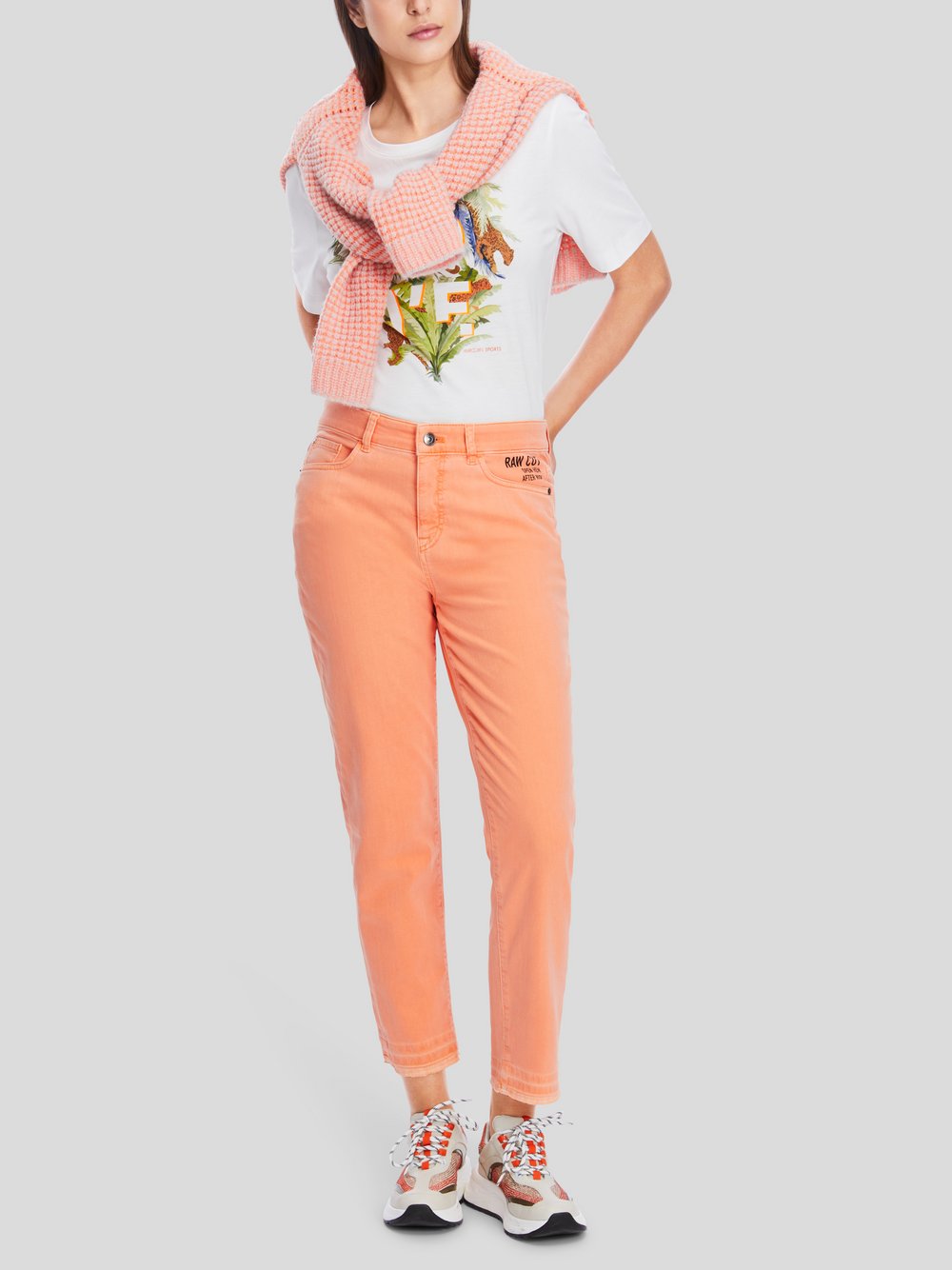 Marc Cain Jeans Damen Baumwolle orange, 38