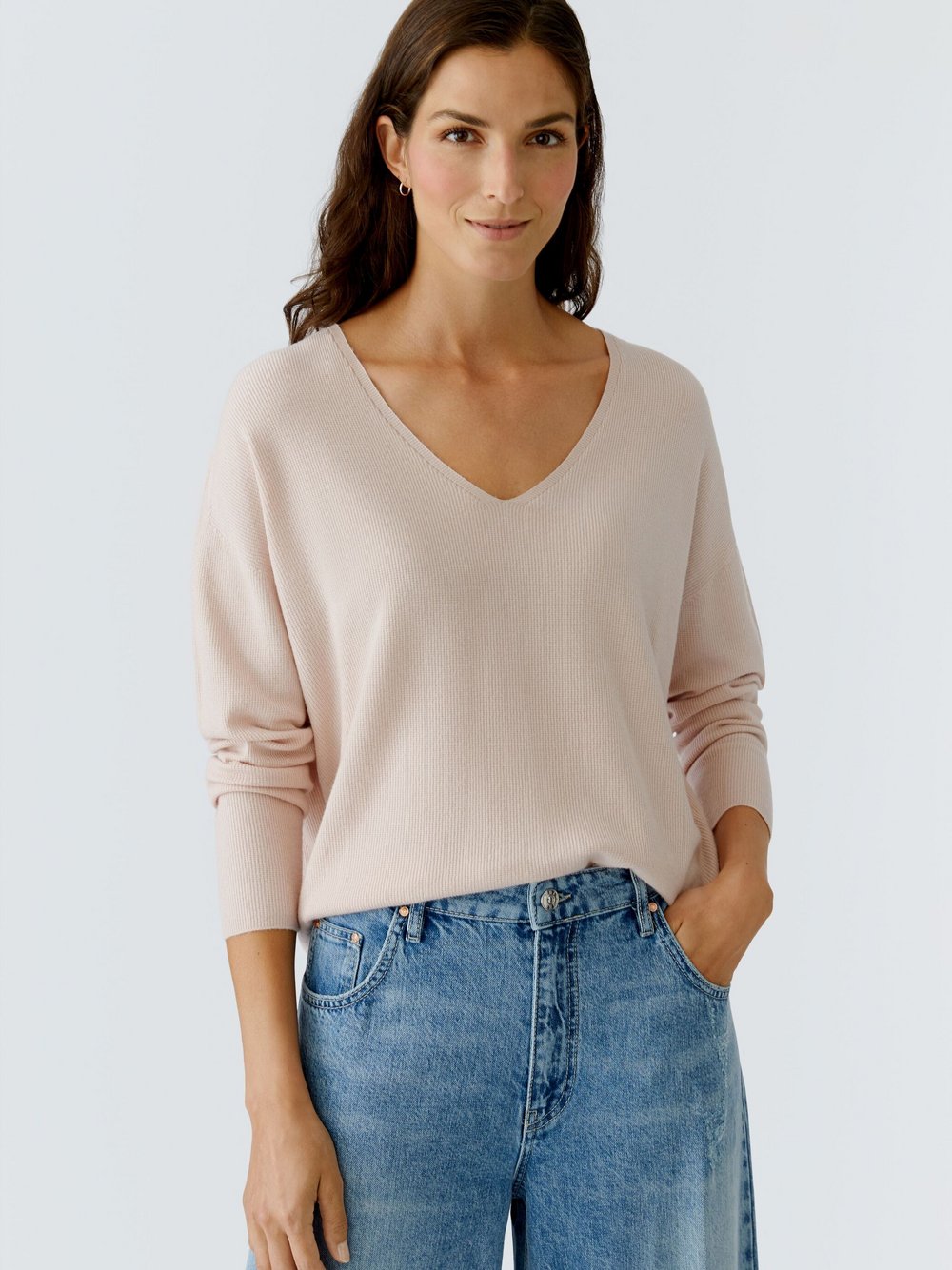 Oui Pullover Damen Viskose pink, 40