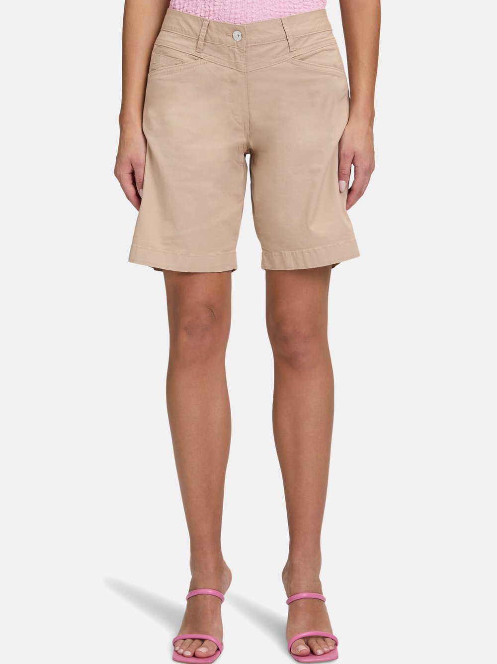 Betty Barclay Sommerhose Damen Baumwolle beige, 42