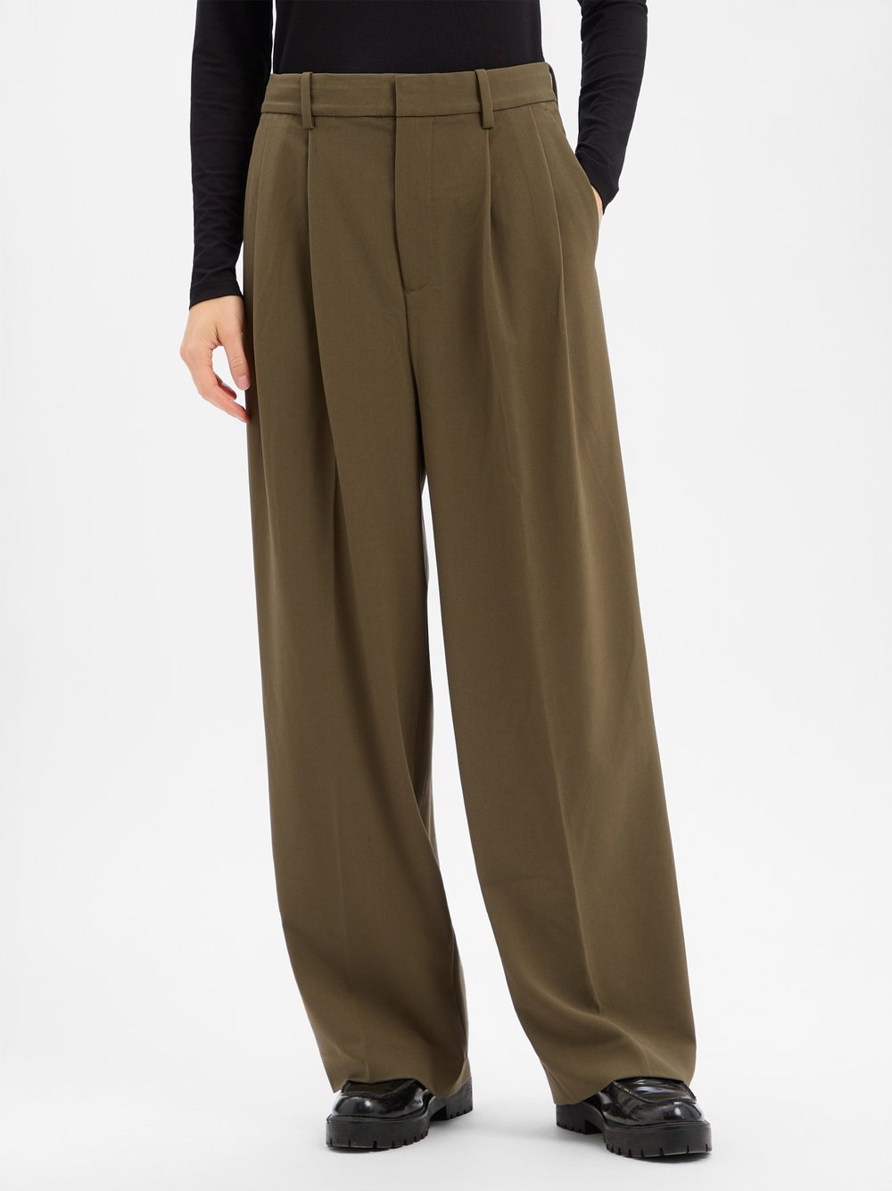 MOS MOSH Bundfaltenhose Damen grün, 40