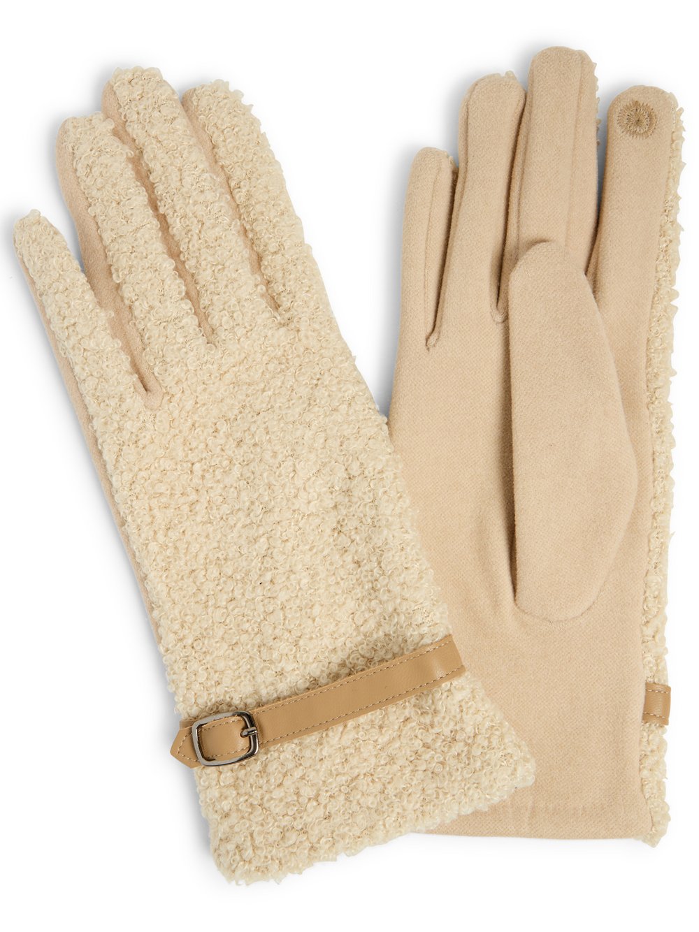 EEM Handschuhe Damen Polyamid beige, S