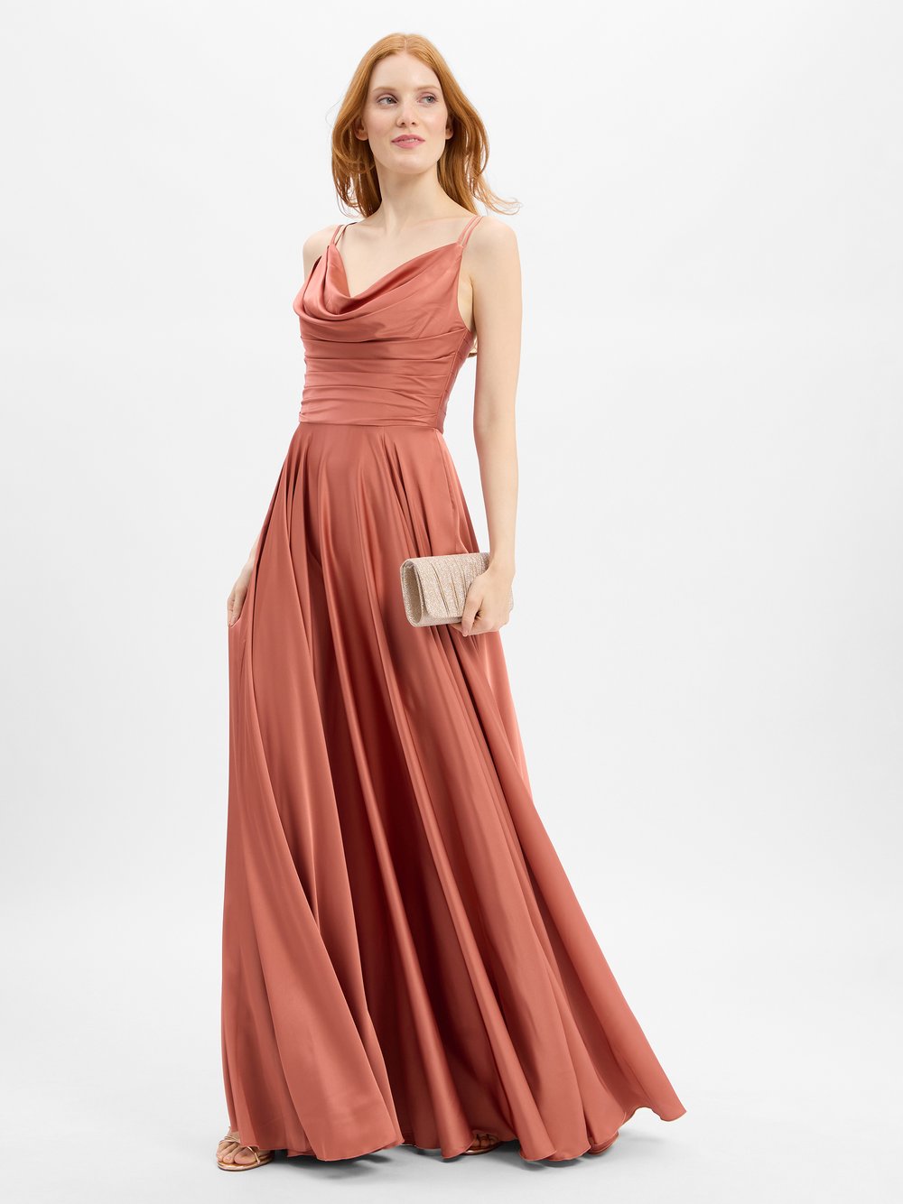 Marie Lund Abendkleid Damen roségold, 40