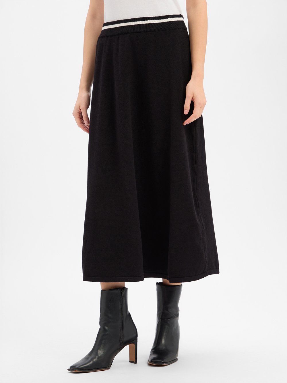 More & More Strickrock Damen Viskose schwarz, 46