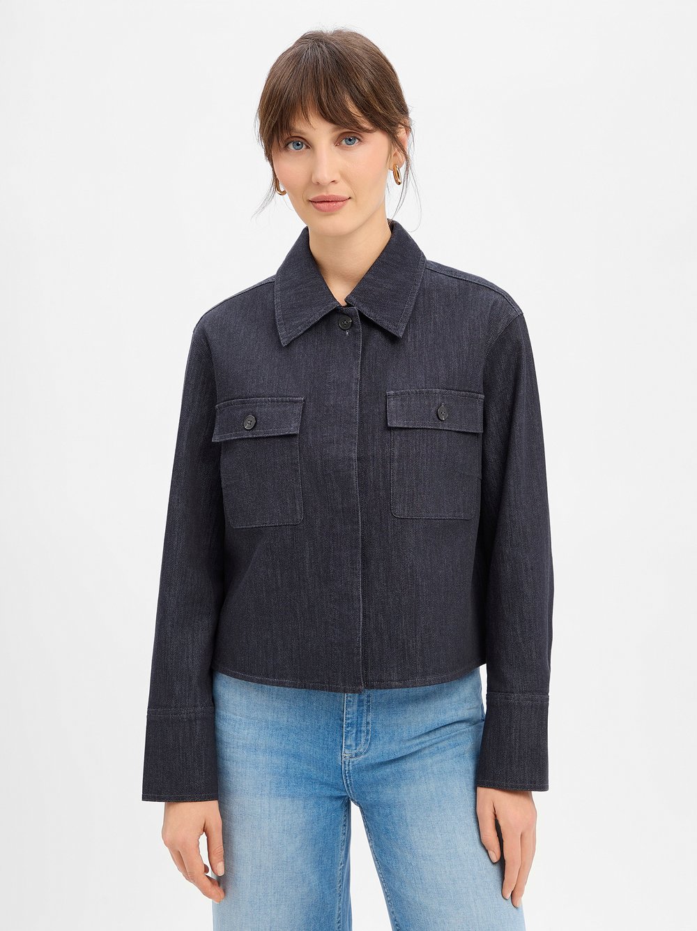 Marc O'Polo Kastenjacke Damen Jeans blau, 42