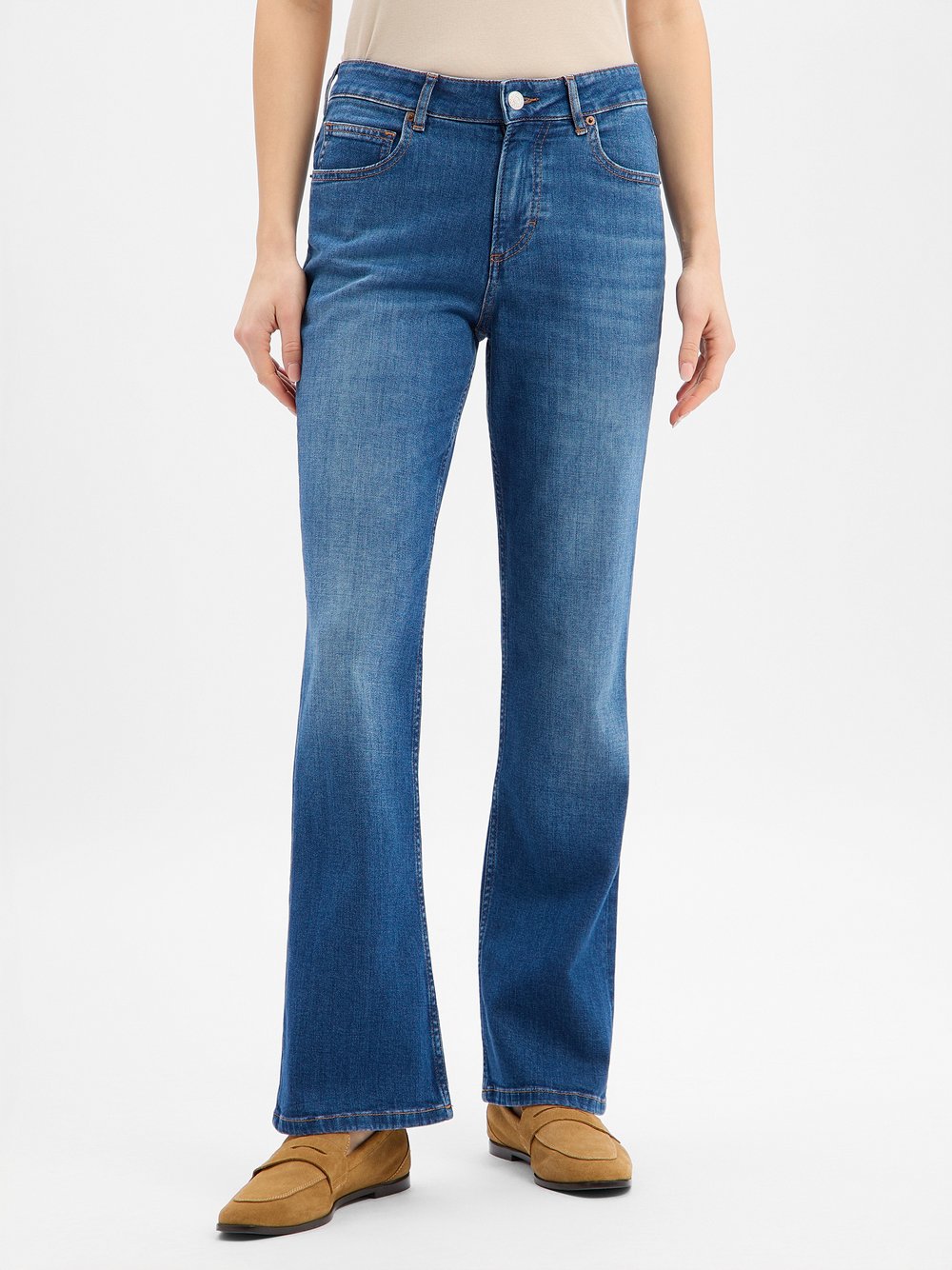 Thumbnail - Marc O'Polo Jeans Damen Baumwolle blau, 28-32