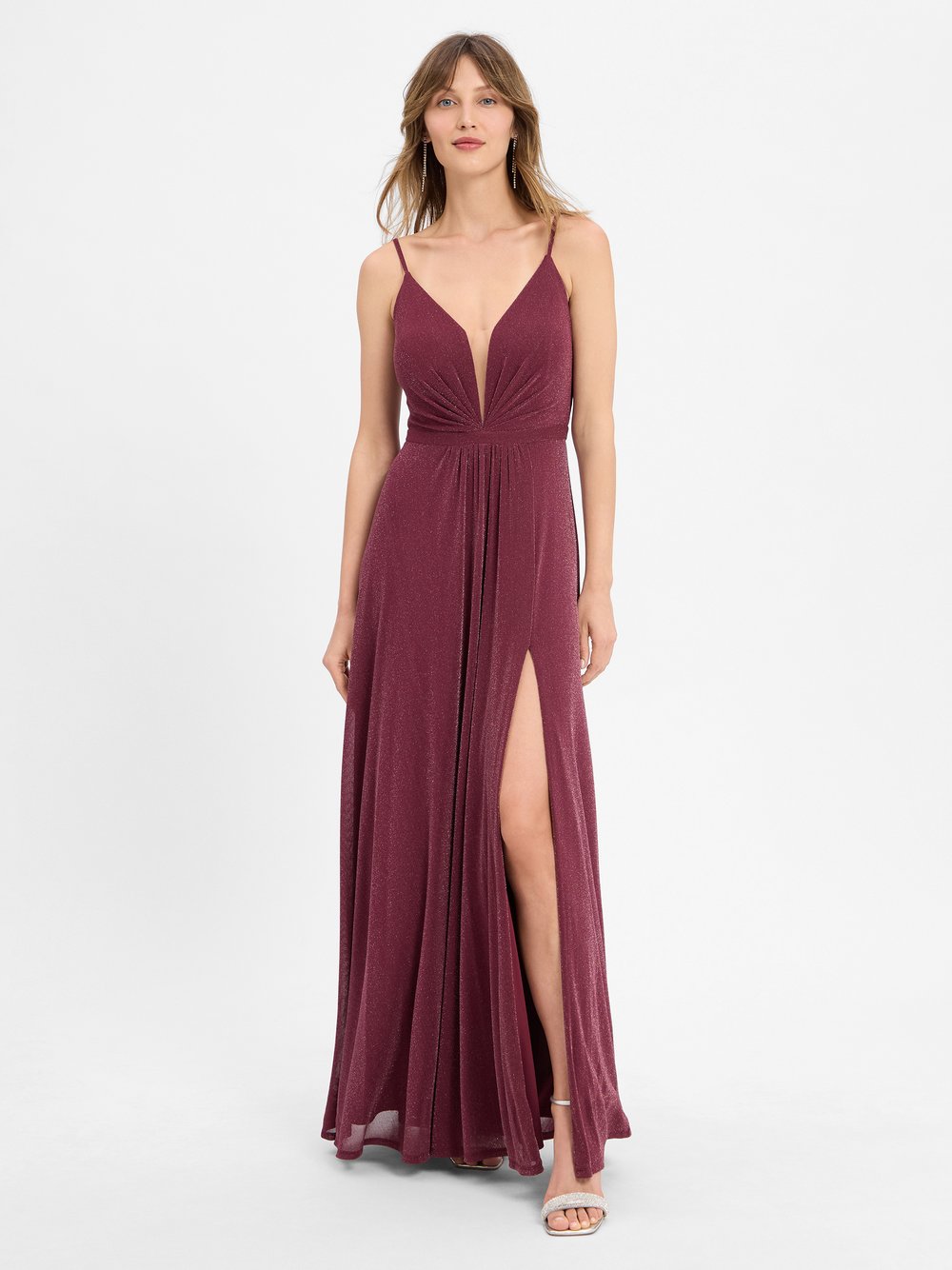 VM Abendkleid Damen Polyamid rot, 44