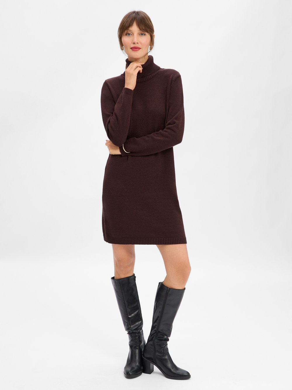 Thumbnail - More & More Strickkleid Damen braun, 38