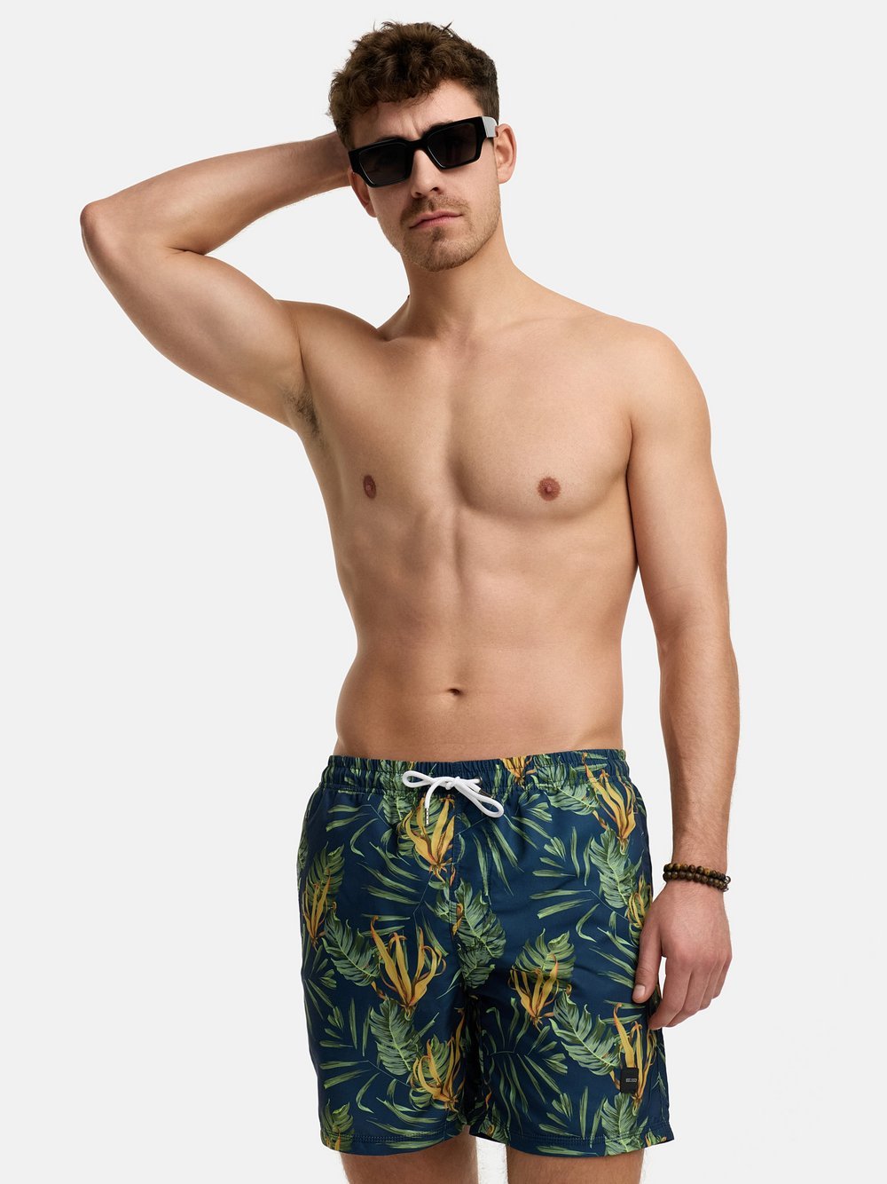 Indicode Badehose Herren mehrfarbig bedruckt, M