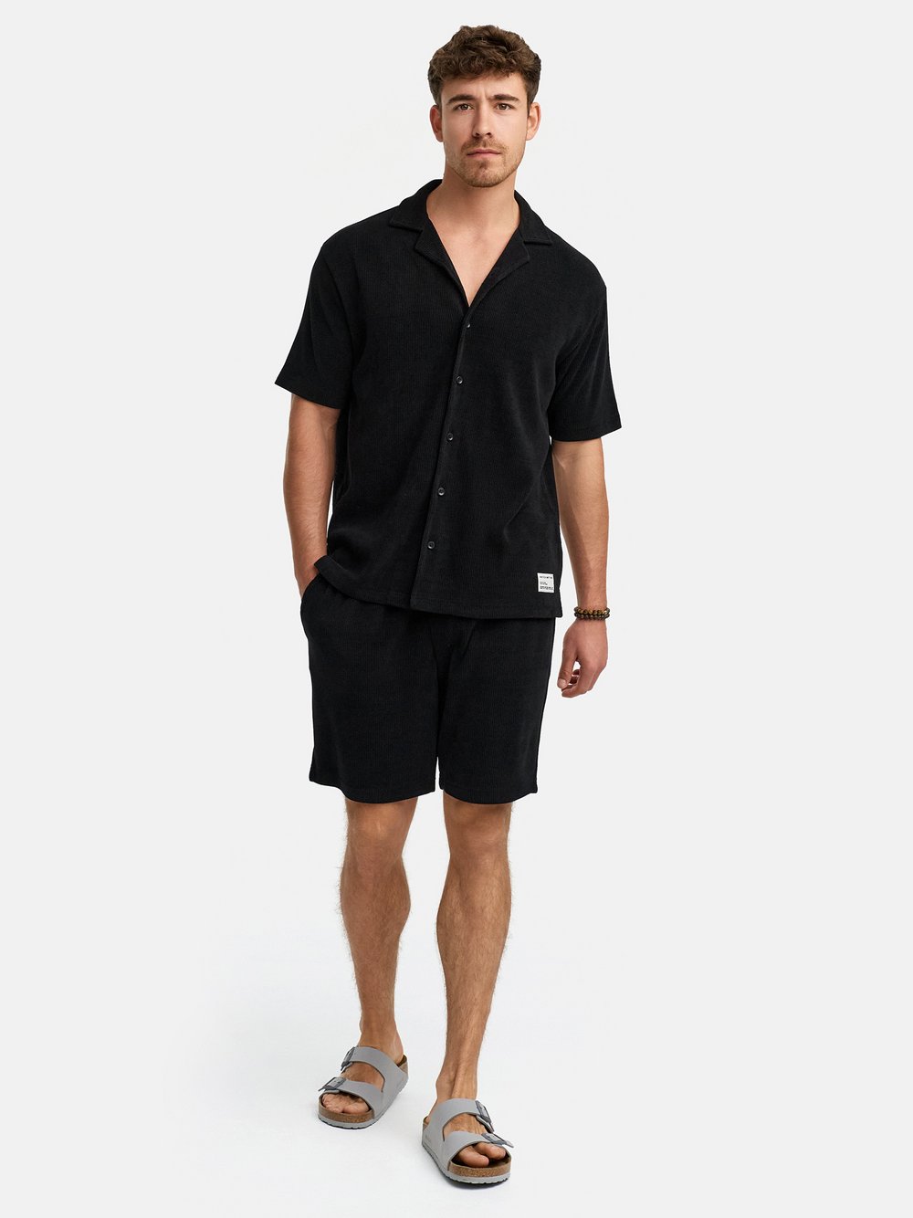 Indicode Shorts & Shirt Set Herren schwarz, XXL
