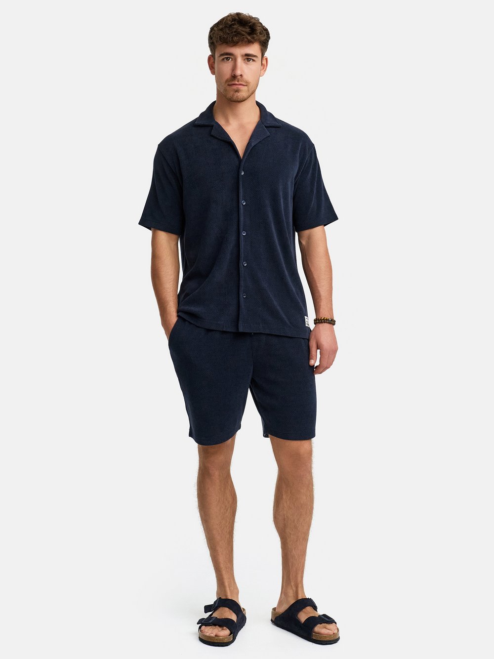 Indicode Shorts & Shirt Set Herren blau, XL
