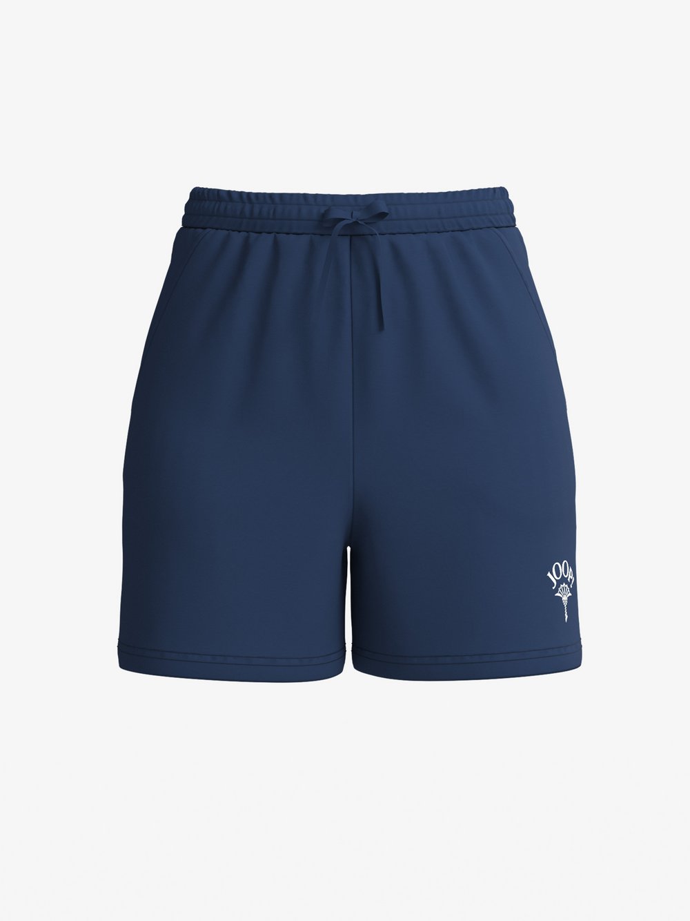 JOOP! Shorts  Damen Jersey blau bedruckt, 34