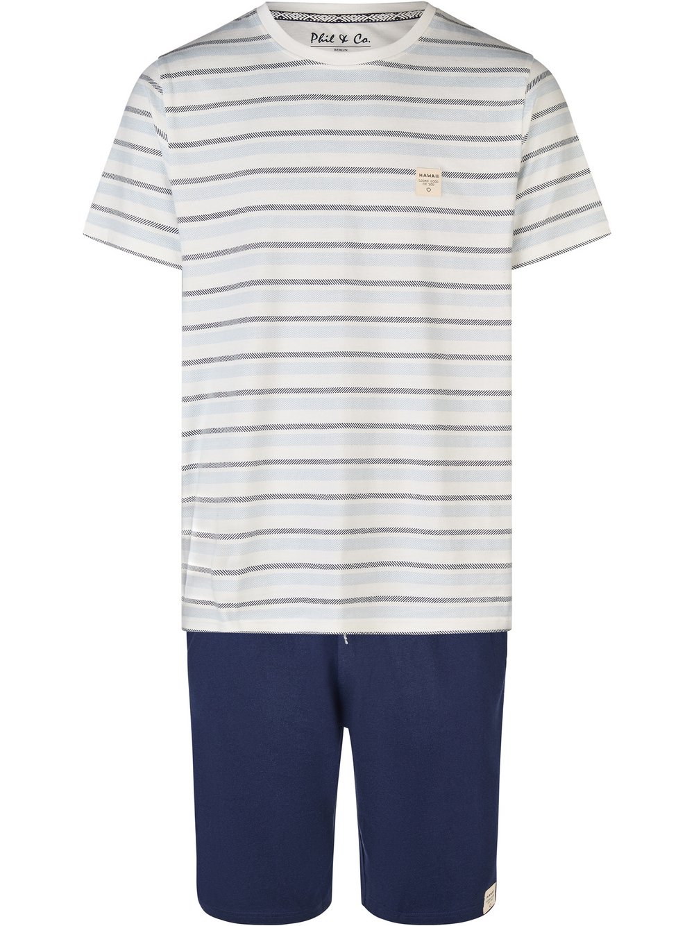 Phil & Co. Berlin Pyjama  Herren Jersey mehrfarbig, M