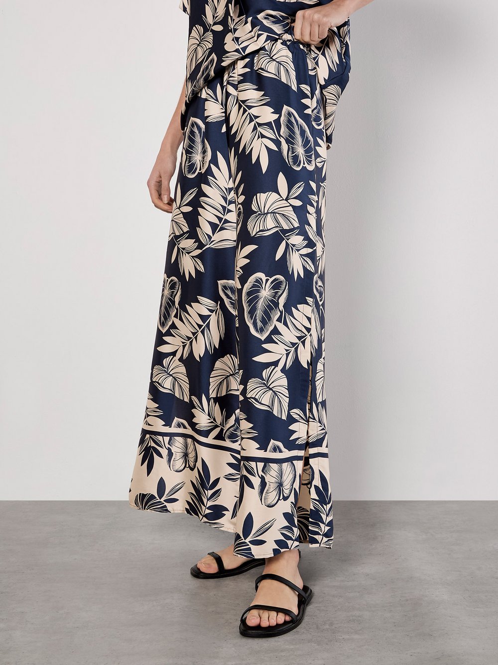Apricot Hose Damen blau gemustert, 38