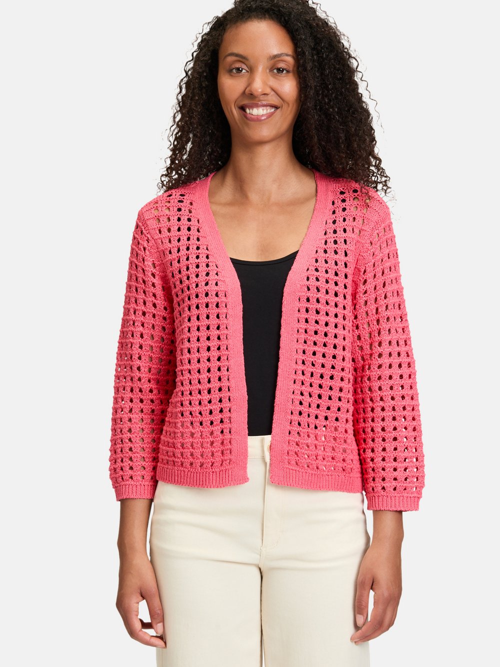 Betty Barclay Casual-Strickjacke Damen Baumwolle rosa, 36