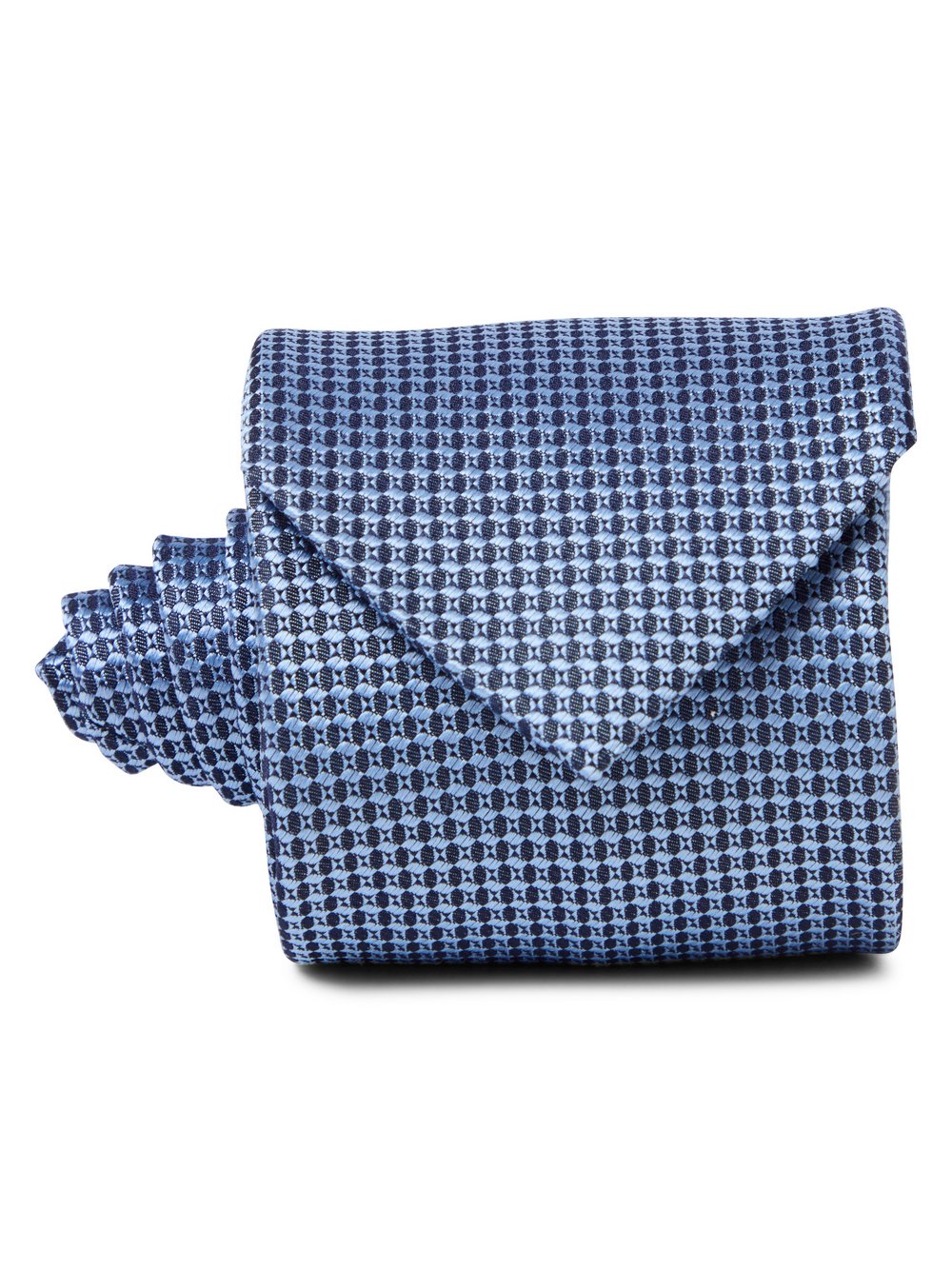 Thumbnail - OLYMP Level Five Seidenkrawatte Herren blau gemustert, ONE SIZE