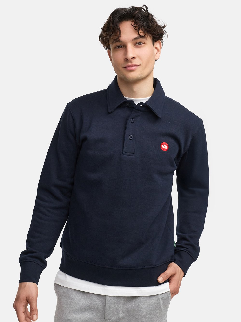 Kronstadt Sweatshirt Herren Baumwolle blau, S