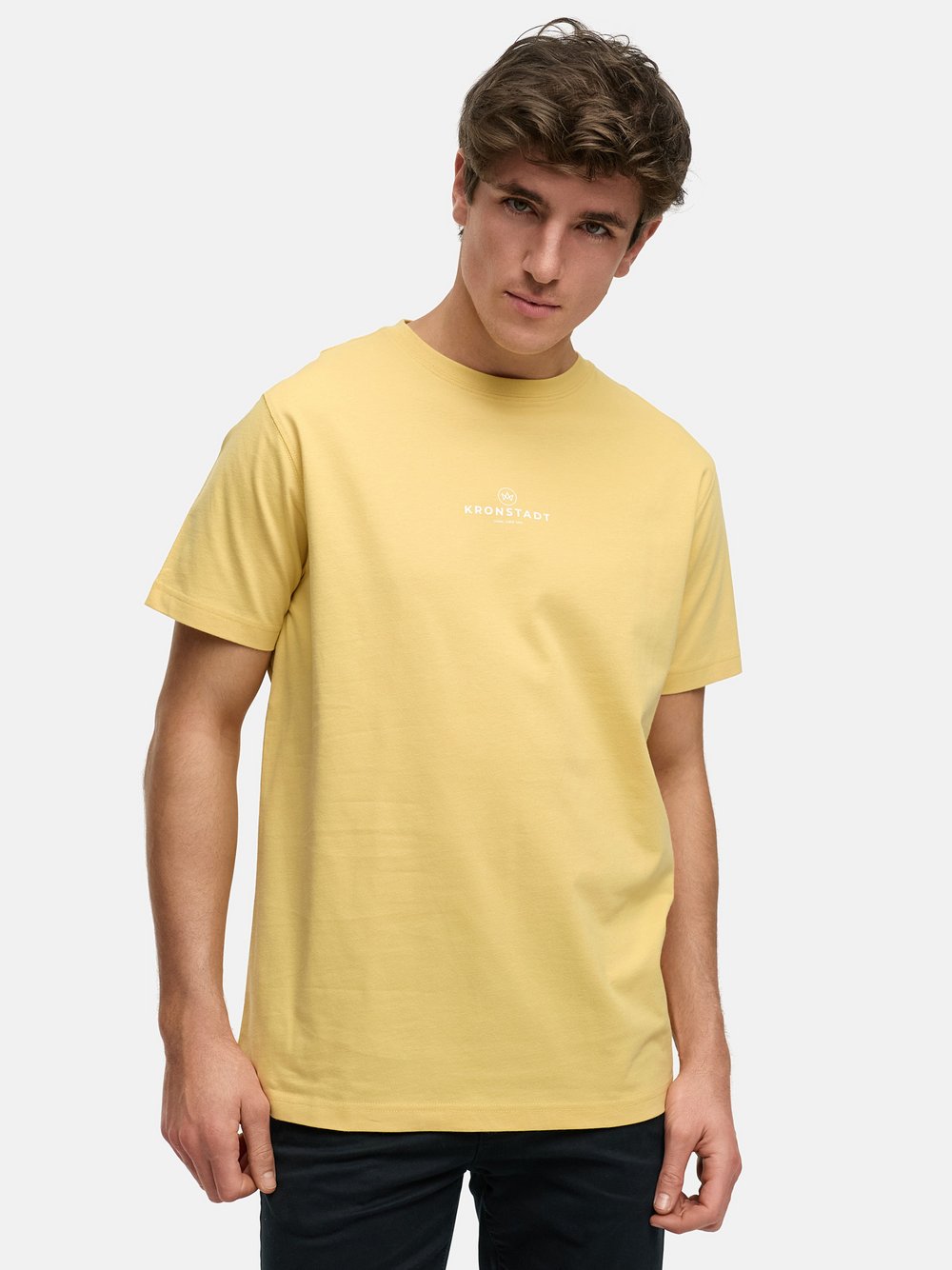 Thumbnail - Kronstadt T-Shirt Herren Baumwolle gelb, L