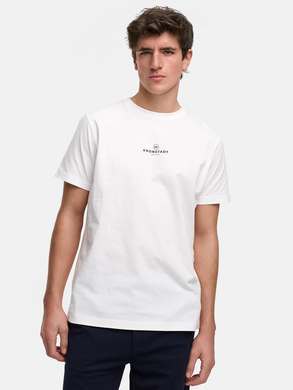 Kronstadt T-Shirt Herren Baumwolle weiß, XXL