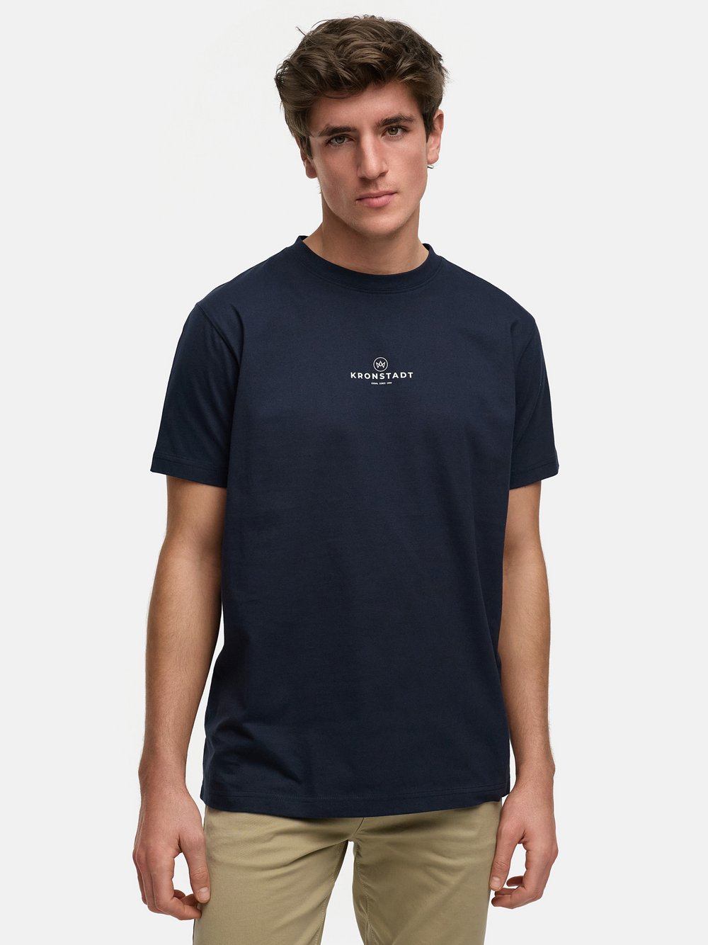 Kronstadt T-Shirt Herren Baumwolle blau, XXL