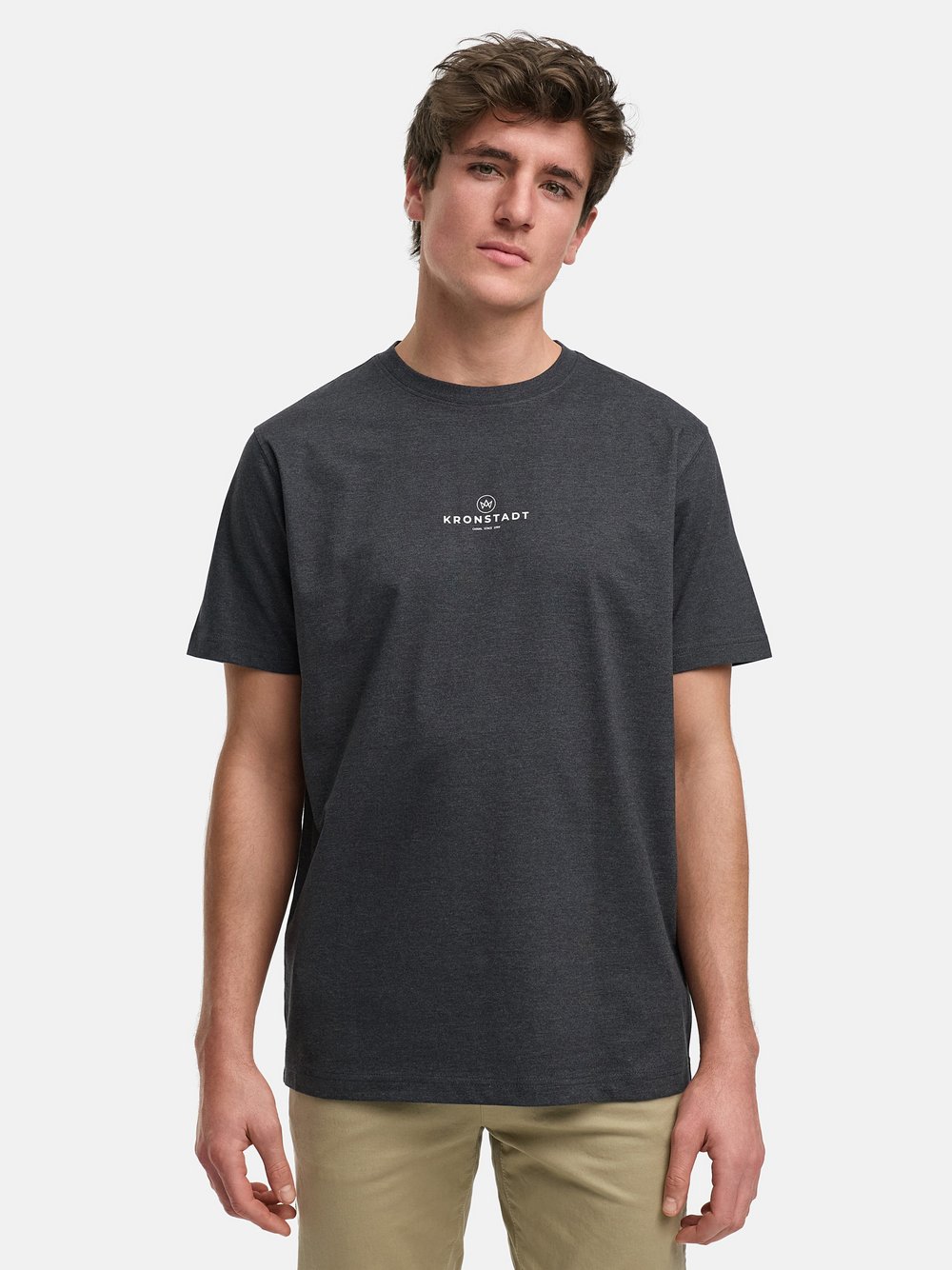Thumbnail - Kronstadt T-Shirt Herren Baumwolle grau, L