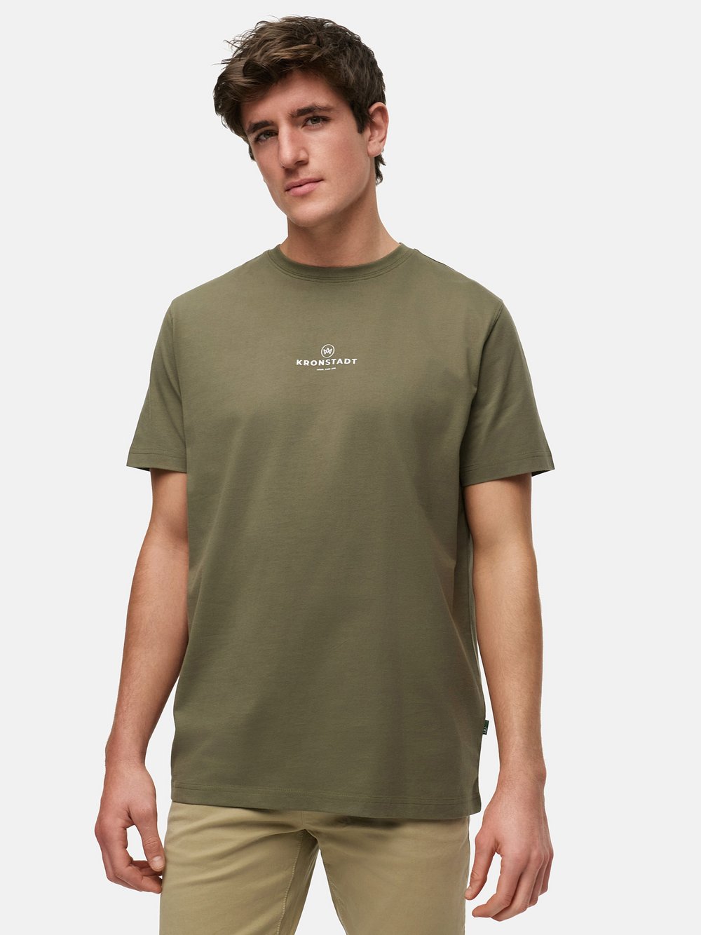 Kronstadt T-Shirt Herren Baumwolle grün, XXL
