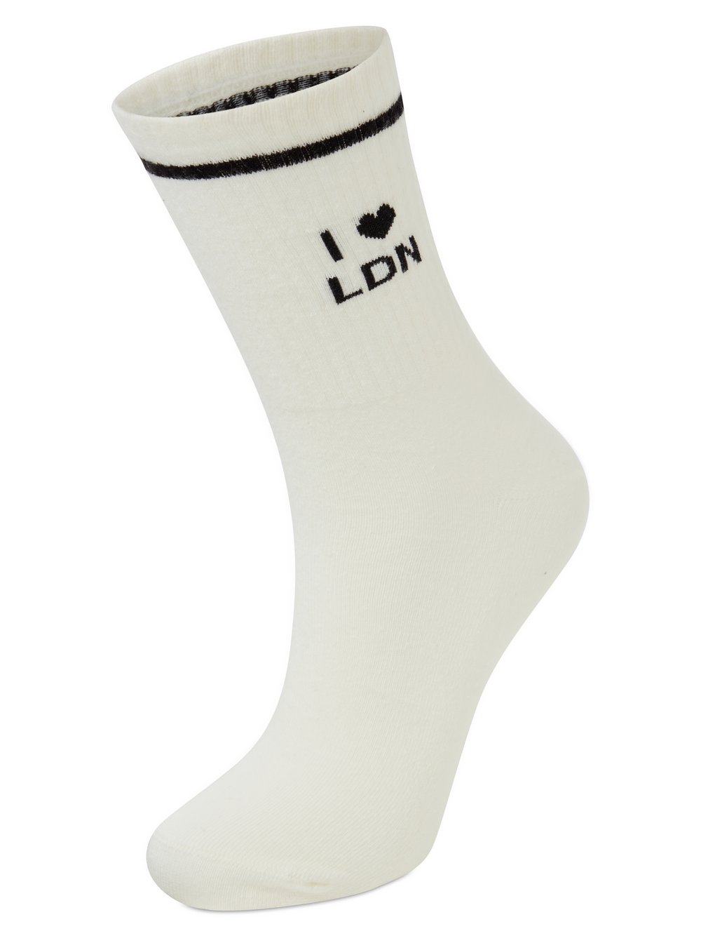 Opus Socken im 2er-Pack Damen Baumwolle weiß, 36-38