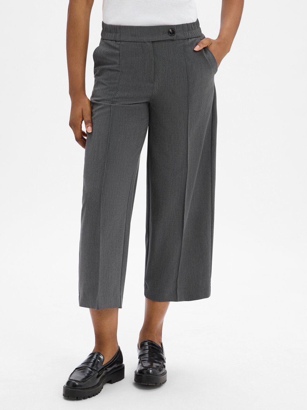 Thumbnail - Someday Culotte Damen grau meliert, 34