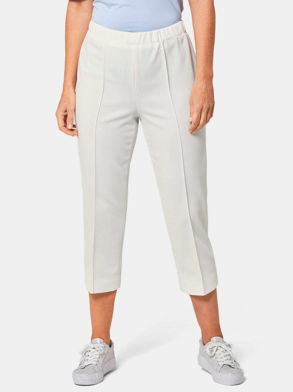 Goldner 7/8-Rippenhose Damen weiß, 38