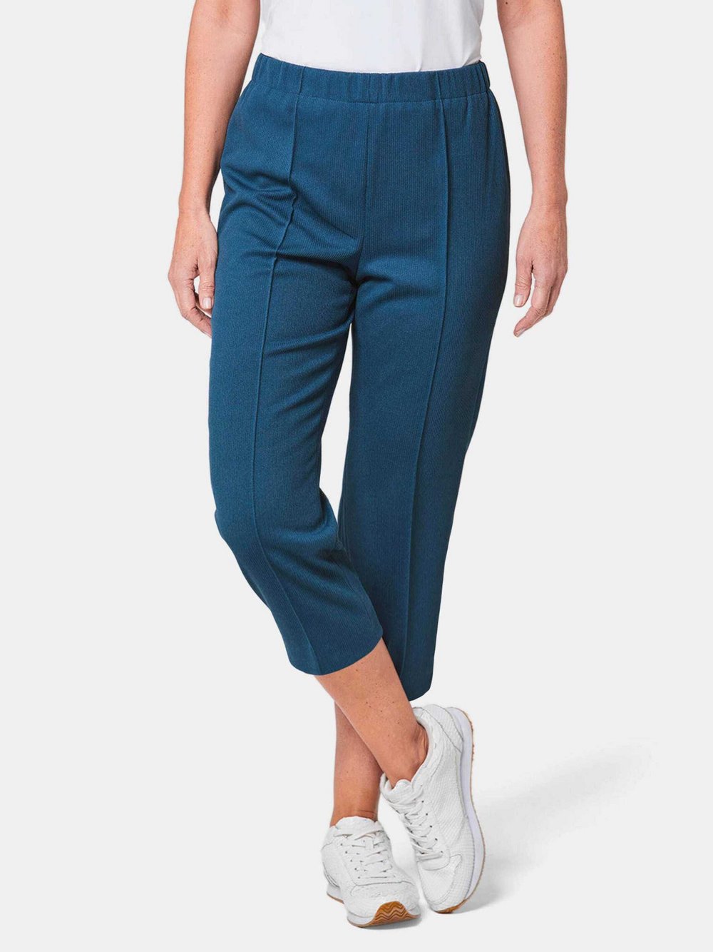 Goldner 7/8-Rippenhose Damen blau, 46