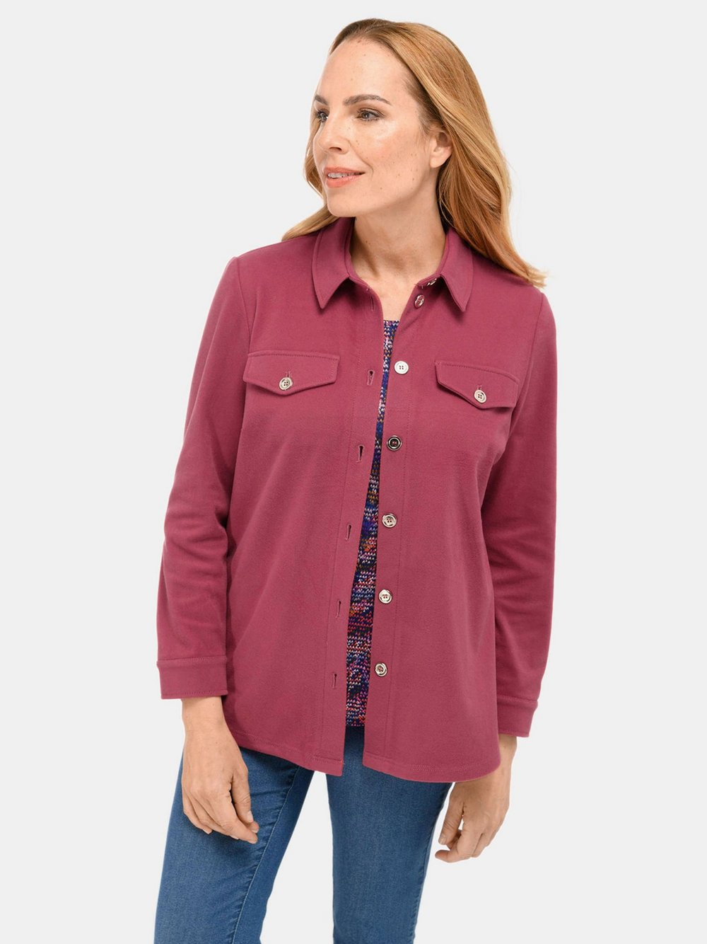 Goldner Hemdjacke Damen rot, 38