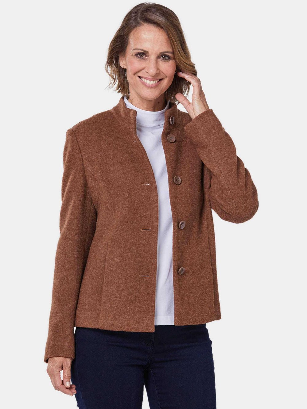 Goldner Blazer Damen braun, 48