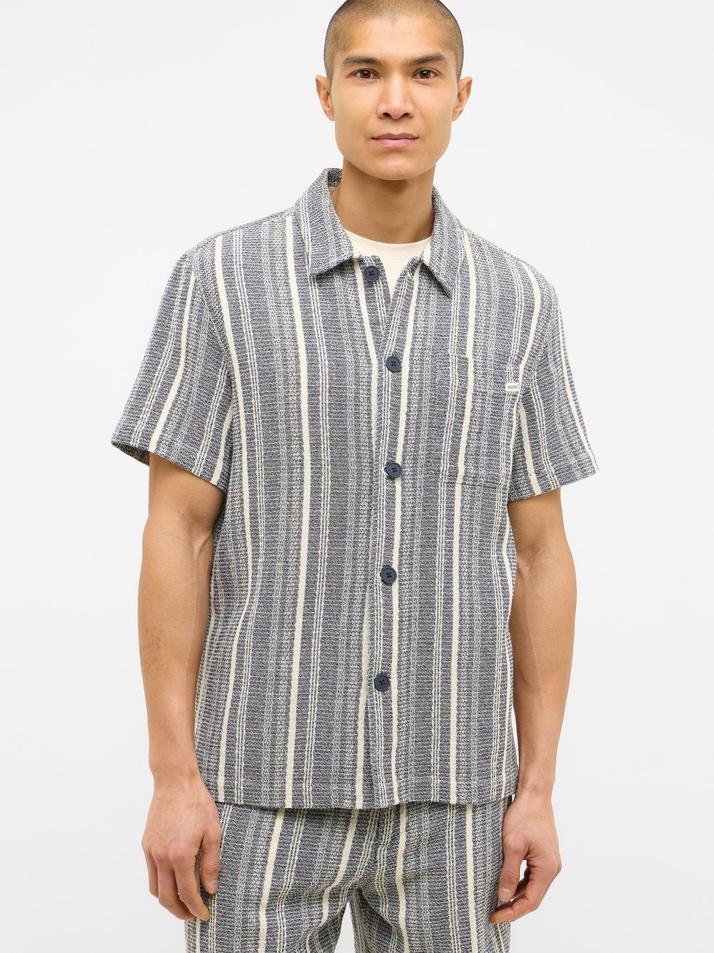 Mustang Hemd Herren Comfort Fit Baumwolle mehrfarbig gestreift, XXXL