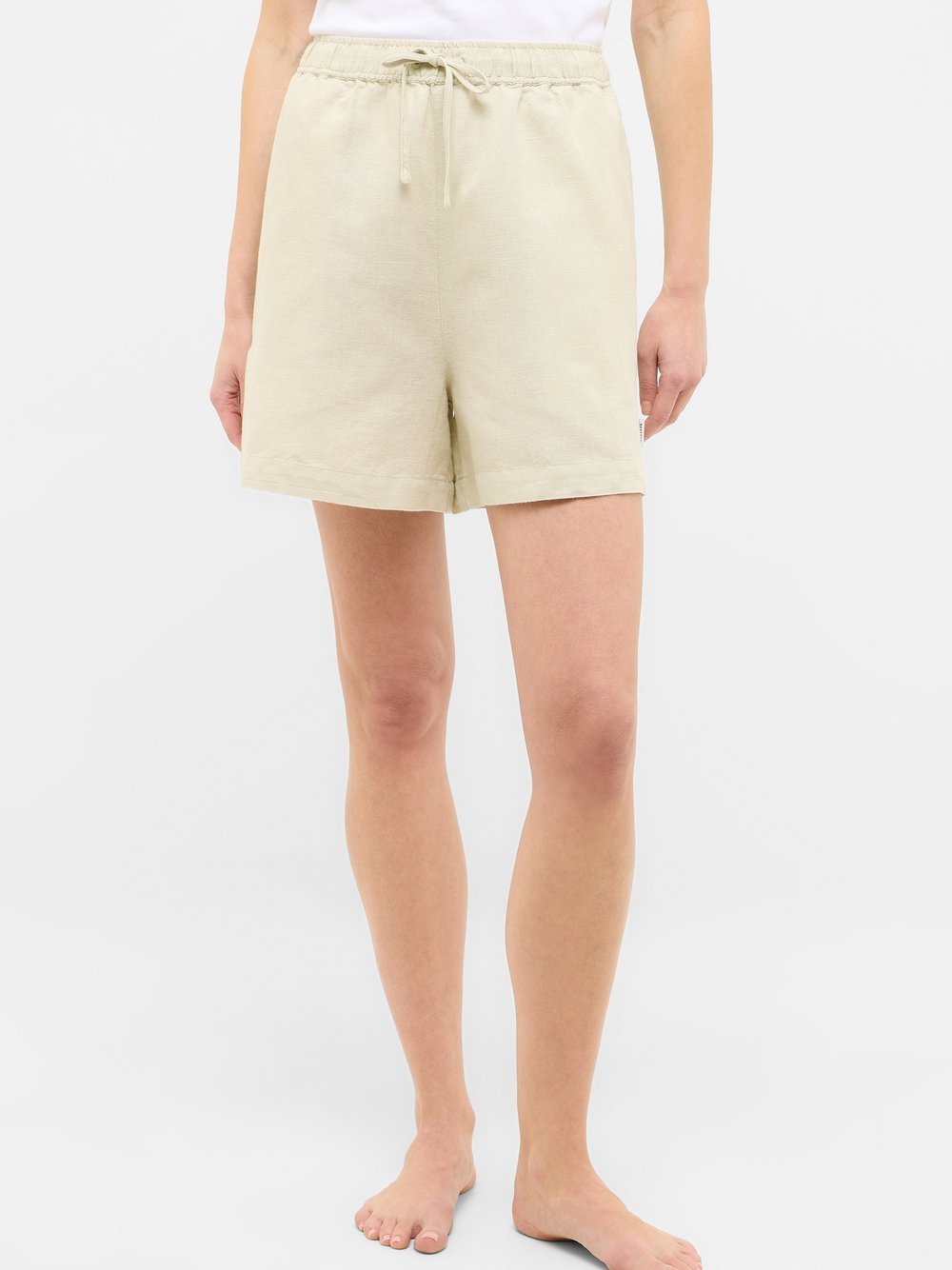 Mustang Short Damen Baumwolle beige, L