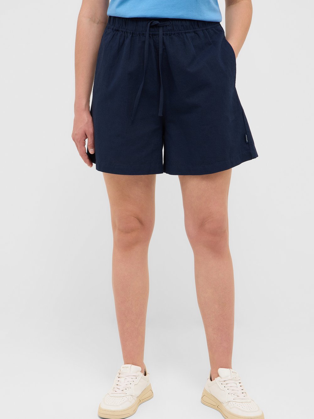 Mustang Short Damen Baumwolle blau, XL