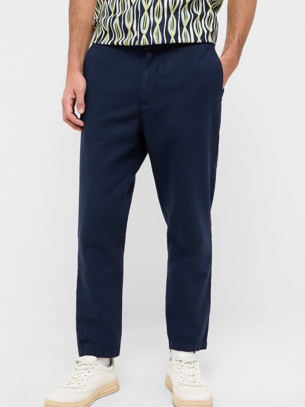 Mustang Chino Hose Herren Baumwolle blau, 34-34