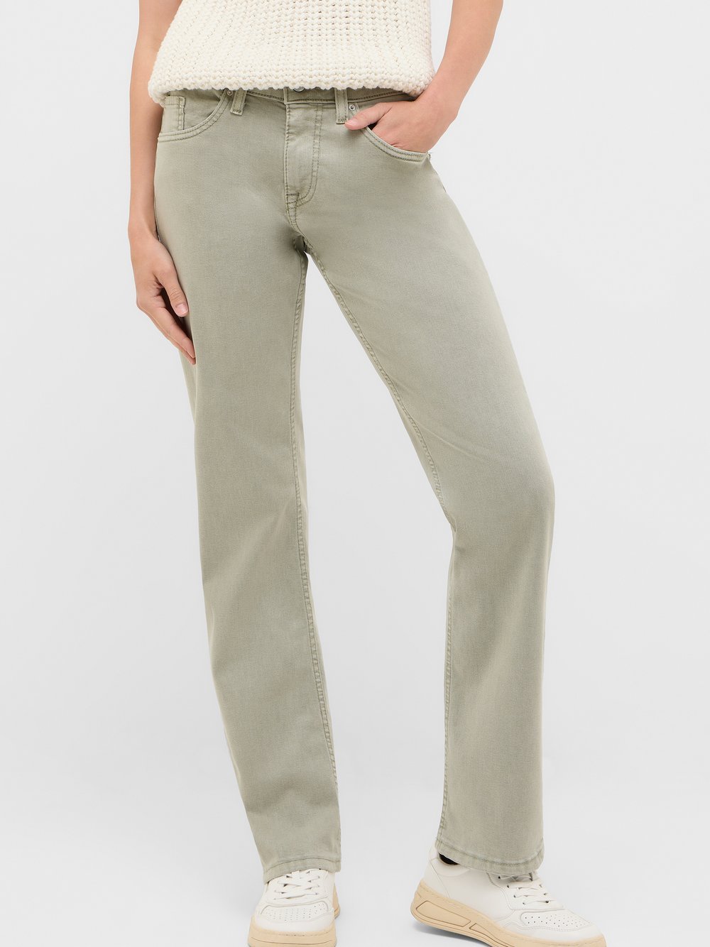 Mustang Jeans Damen Baumwolle grün, 31-32