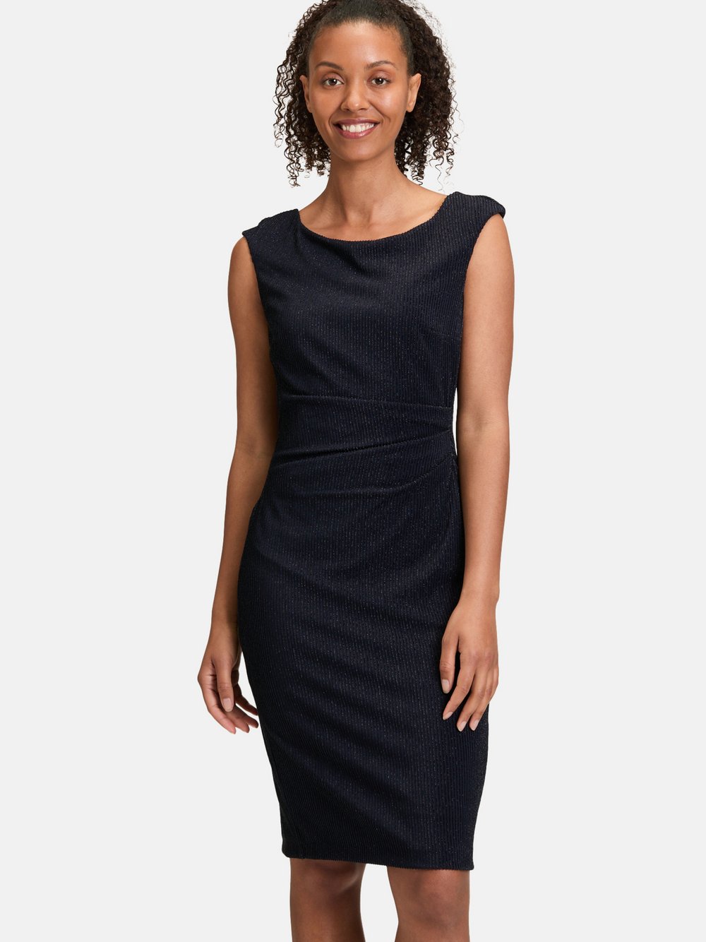 Vera Mont Cocktailkleid Damen Polyamid blau gestreift, 40