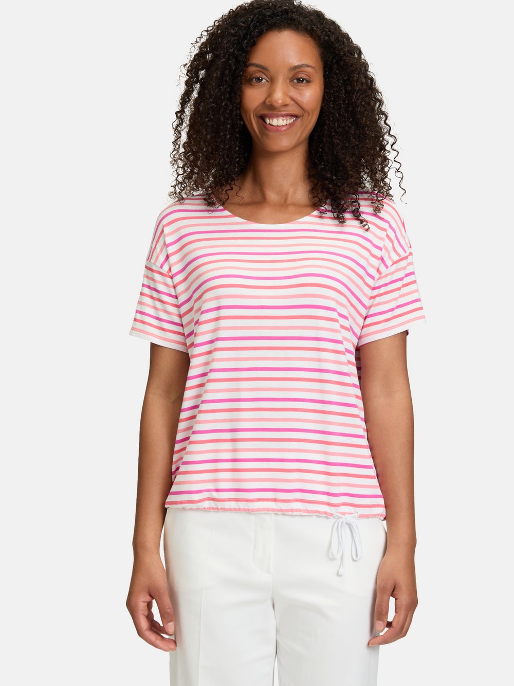 Thumbnail - Betty Barclay Ringelshirt Damen Viskose rot gestreift, 38