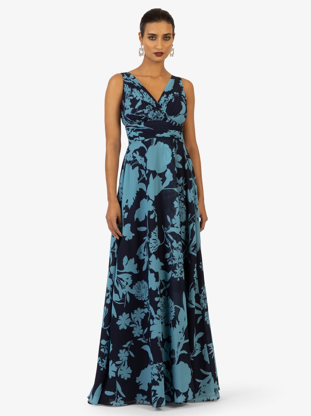 Kraimod Abendkleid Damen mehrfarbig gemustert, 48