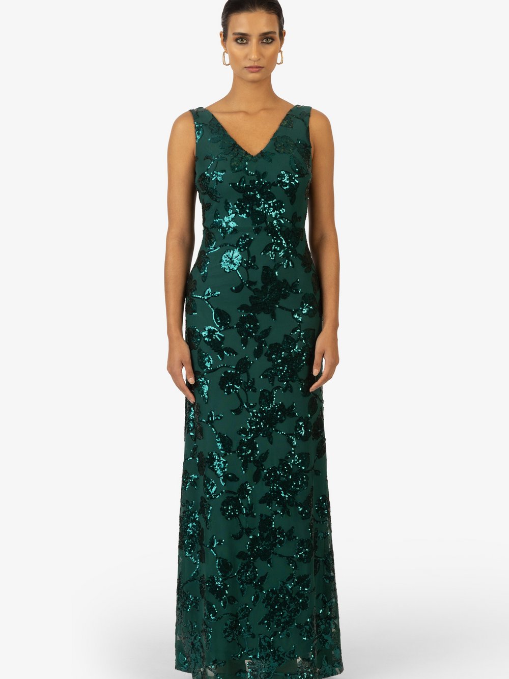 Thumbnail - Kraimod Abendkleid Damen grün gemustert, 36