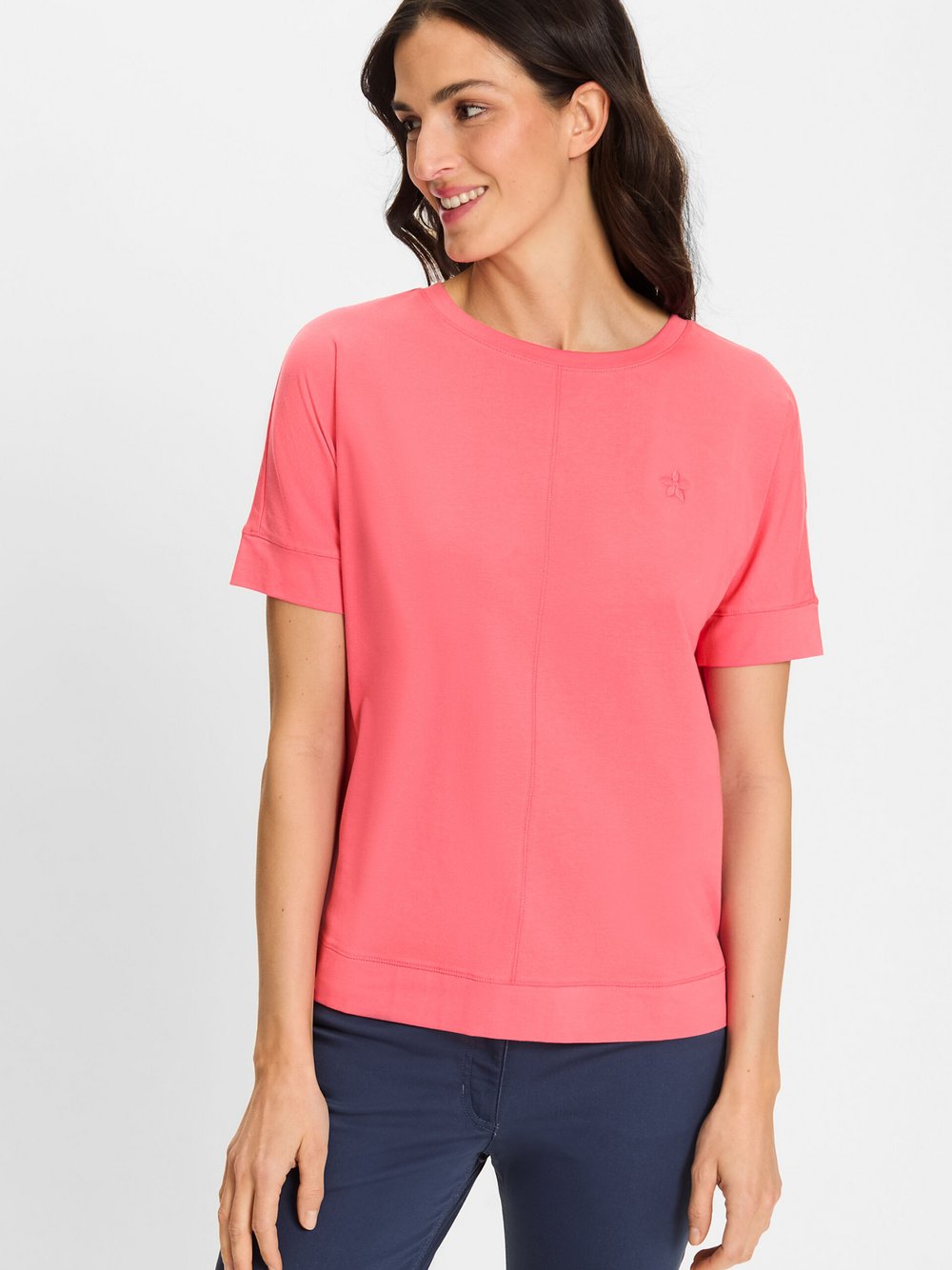 Olsen T-Shirt Damen Baumwolle rosa, 42