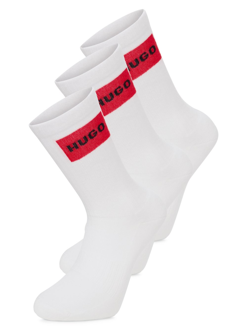 HUGO Socken im 3er-Pack Herren Feinstrick weiß, 43-46