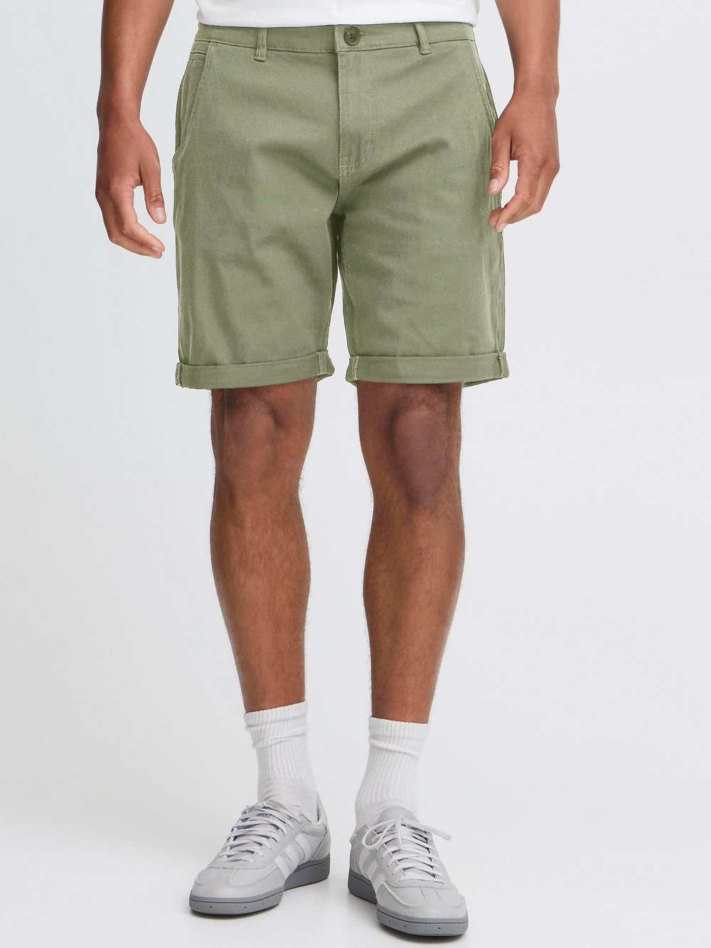 BLEND Chinoshorts Herren Baumwolle grün, XXXL
