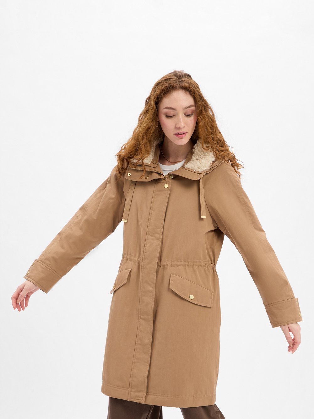 Fuchs Schmitt Parka Damen Baumwolle braun, 46