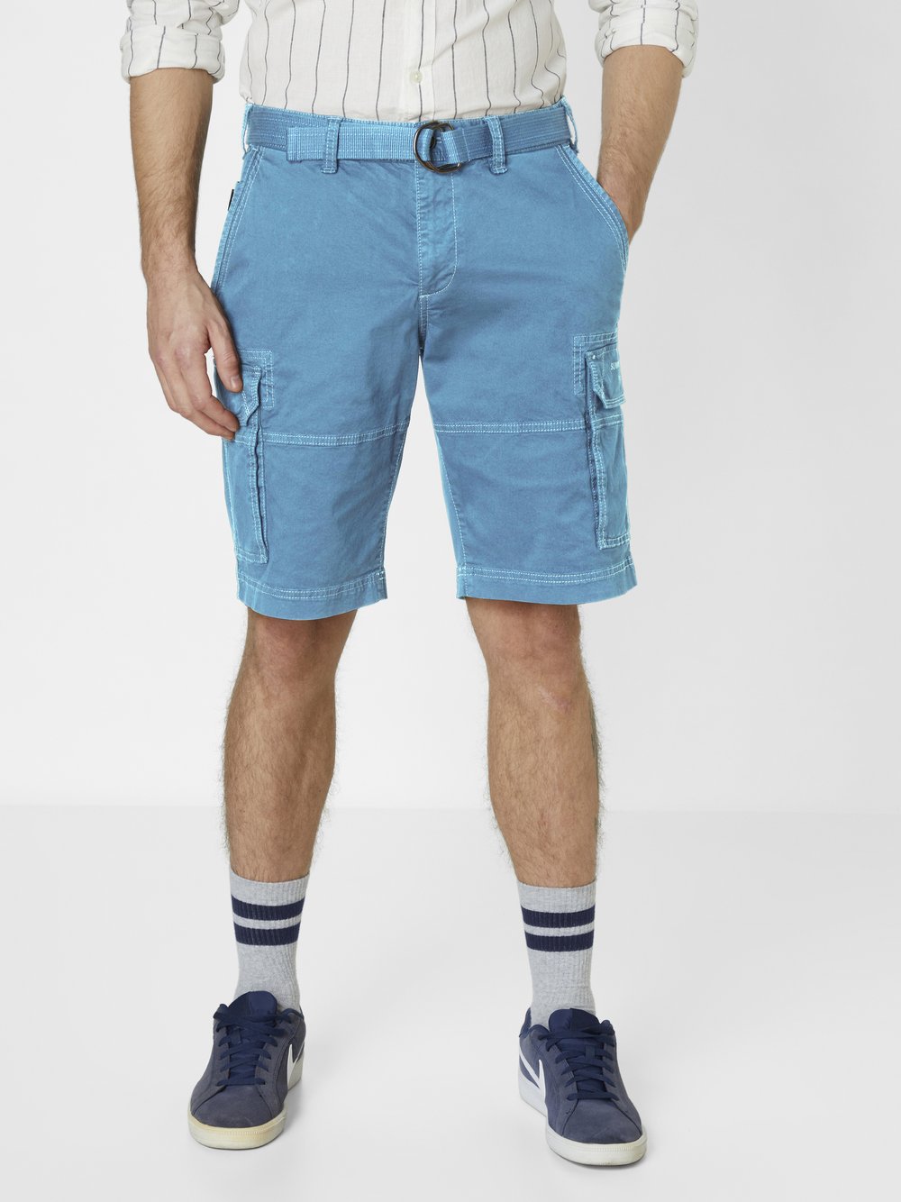 Thumbnail - Redpoint Cargobermuda Herren Baumwolle blau, 32