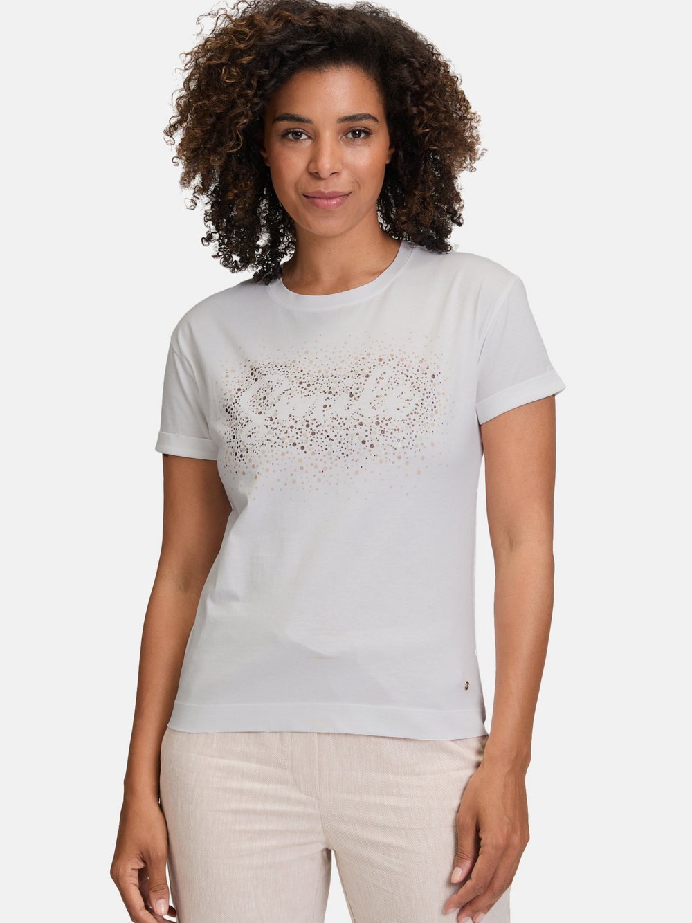 Thumbnail - Betty & Co Casual-Shirt Damen Baumwolle weiß bedruckt, M