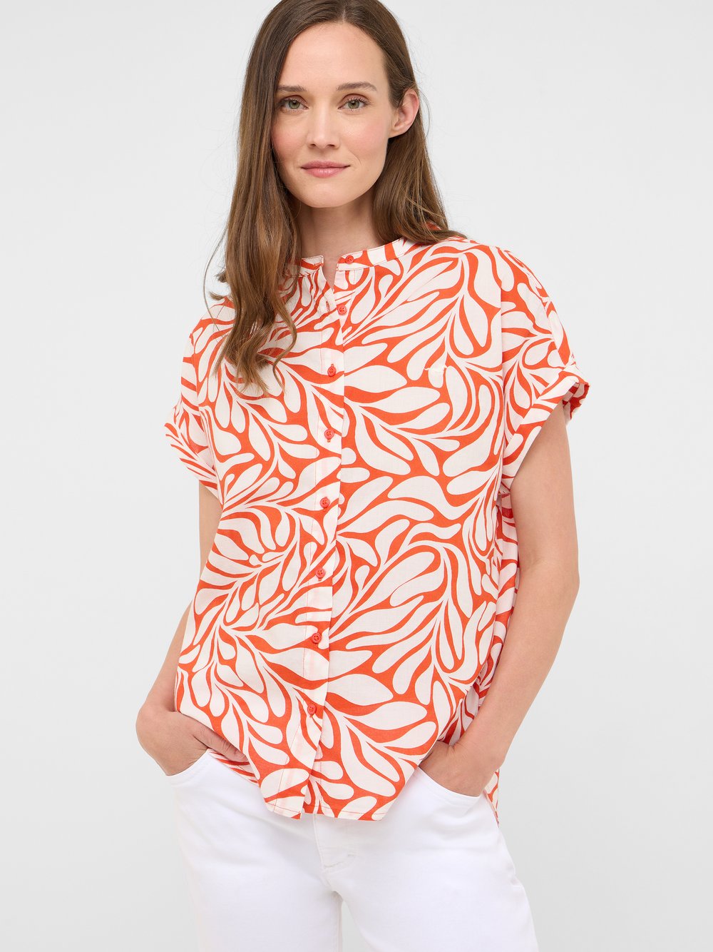Mustang Bluse Damen Baumwolle mehrfarbig, 38