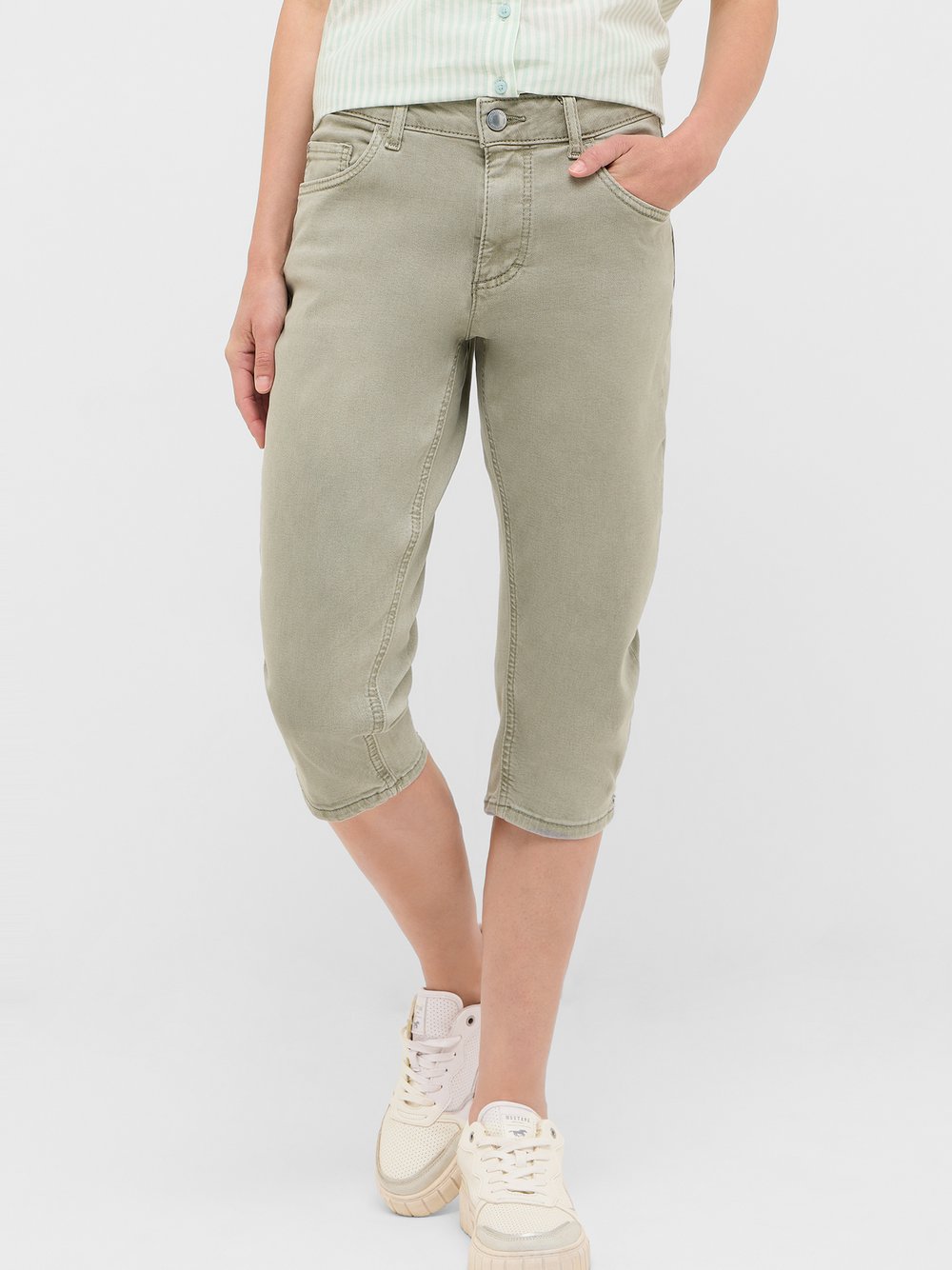 Mustang Jeans Damen Baumwolle grün, 30