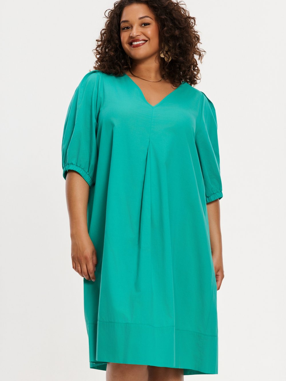 YOEK Kleid Damen Baumwolle grün, 38-40